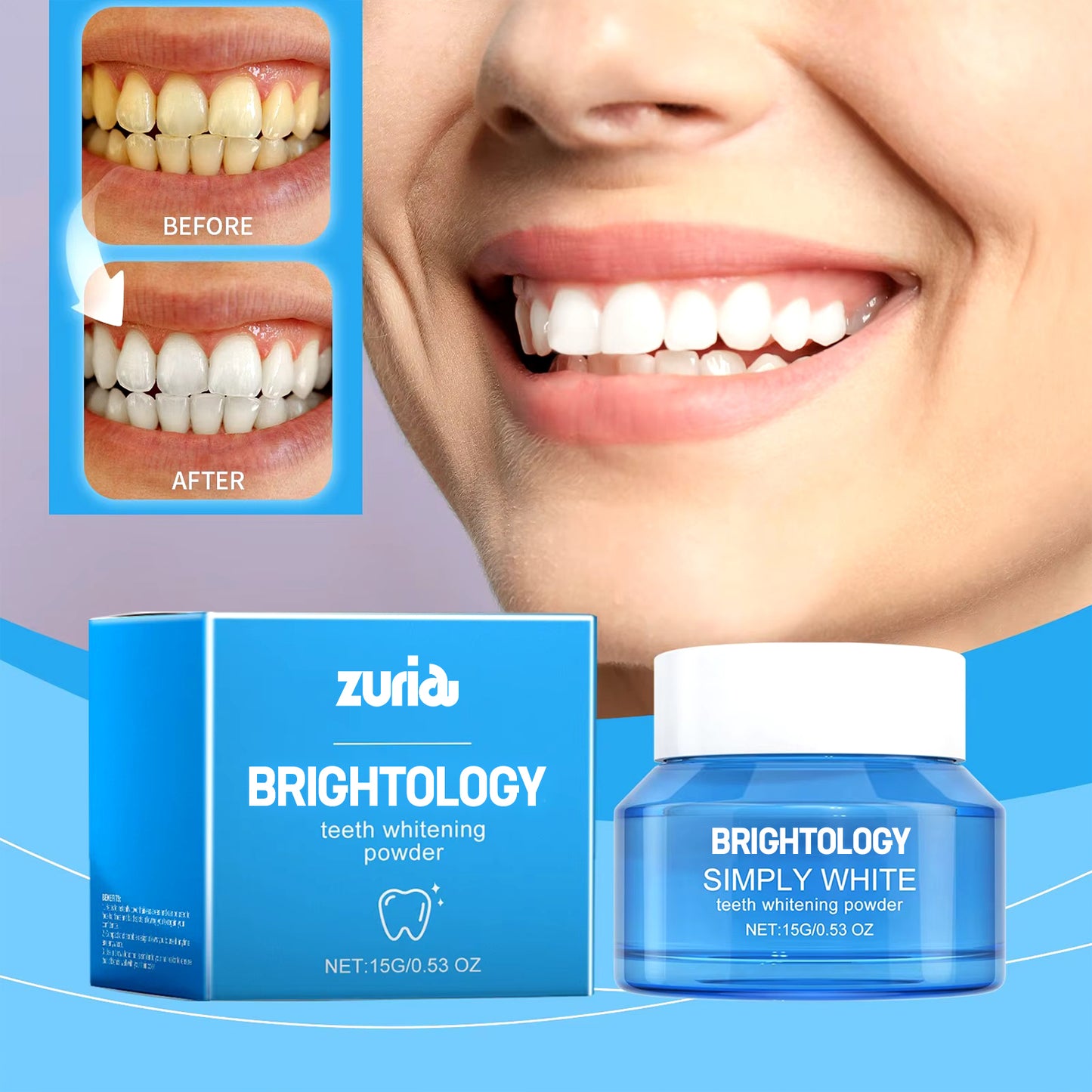 BRIGHTOLOGY™ - Teeth Whitening Powder